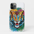 Recherche de tête de tigre iphone coques Nature