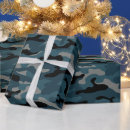 Recherche de camouflage bleu papier cadeau Chasse