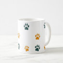 Recherche de empreintes de pattes colorés tasses Chat