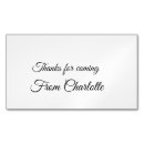 Recherche de message cartes visite Simple minimaliste