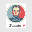 Zoek naar eerlijkheid stickers Abraham lincoln