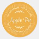 Recherche de pomme jaune autocollants Tarte aux pommes