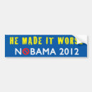 Recherche de nobama voiture autocollants Élections