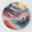 Recherche de calme horloges Aquarelle