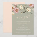 Recherche de florale baby shower fille invitations Rose pâle
