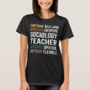 Recherche de sociologie tshirts Enseignant