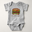 Recherche de hamburger bébé vêtements Cheeseburger