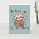 Zoek naar luiaard cartoon briefkaarten Valentijn