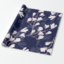 Recherche de fleurs japonaises papier cadeau Blanc