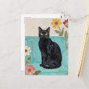 Recherche de chat bleu cartes postales Fleurs