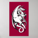 Recherche de tatouage dragon posters Noir et blanc