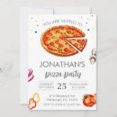 Recherche de anniversaire de pizza cartes invitations neutre genre
