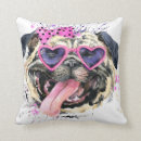 Recherche de de chiot de carlin coussins Aquarelle