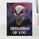 Recherche de clowns vœux cartes Drôle