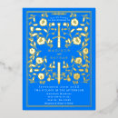 Recherche de bleu royal mariage invitations Floral