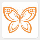 Recherche de papillon orange autocollants Insecte