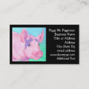 Zoek naar roze varken visitekaartjes Piggy