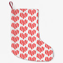Recherche de rayures blanches chaussette de noël Rouge
