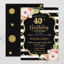 Recherche de rayures roses et blanches invitations Aquarelle