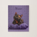 Recherche de chaton noir puzzles Mignon