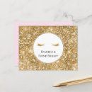 Zoek naar wimpers briefkaarten Goud