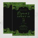 Recherche de vert citron invitations Élégant
