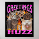 Zoek naar grappige groet posters Kat