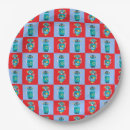 Recherche de motif coloré assiettes en papier Pour enfants