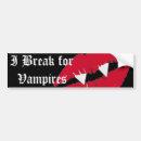 Recherche de vampire voiture autocollants Rouge