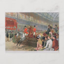 Recherche de cheval course cartes postales Galop