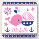 Recherche de baleine dessous de verres Bleu marine