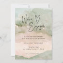 Recherche de coeur vert invitations Minimaliste