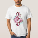 Zoek naar muziek symbool tshirts Drievoudig