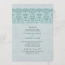 Recherche de damassé turquoise mariage invitations Sarcelle
