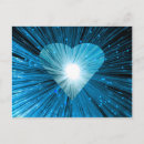 Recherche de coeur brillant cartes postales Romance