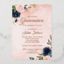 Recherche de blush floral invitations Quinceanera