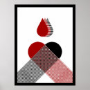 Recherche de rouge sang posters Noir