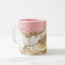 Recherche de de marbre tasses Rose doré
