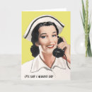 Recherche de infirmière vintage vœux cartes Drôle