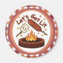 Recherche de feu de camp magnets Drôle