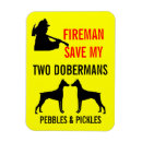 Recherche de sapeur pompier magnets Chien