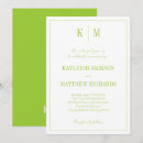 Recherche de vert citron invitations Classique