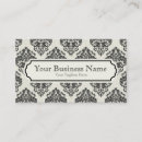 Recherche de motif de damassé cartes visite Blanc