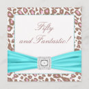 Recherche de turquoise et brun invitations Partie