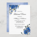 Recherche de navy blue répétition dîner invitations Floral