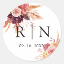 Recherche de orange floral autocollants Monogramme