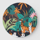 Recherche de tigre sauvage horloges Animal