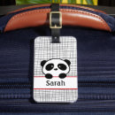 Recherche de panda rouge mignon bagages étiquettes Animal