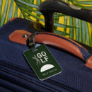 Recherche de les golfeurs bagages étiquettes Vert foncé