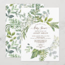 Recherche de forêt baby shower invitations Aquarelle